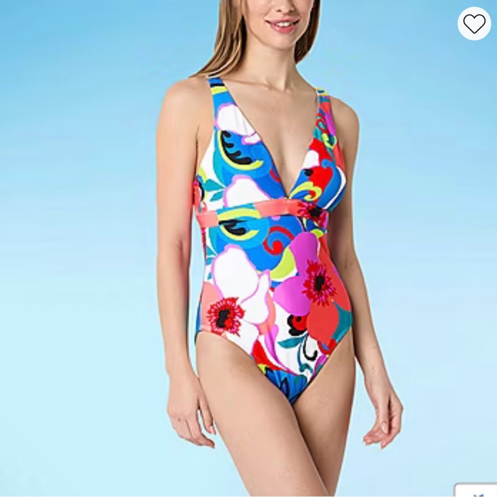 Mynah Womens Floral One Piece Swimsuit